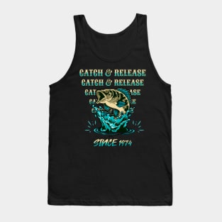 Fishing Art Catch And Release Tank Top